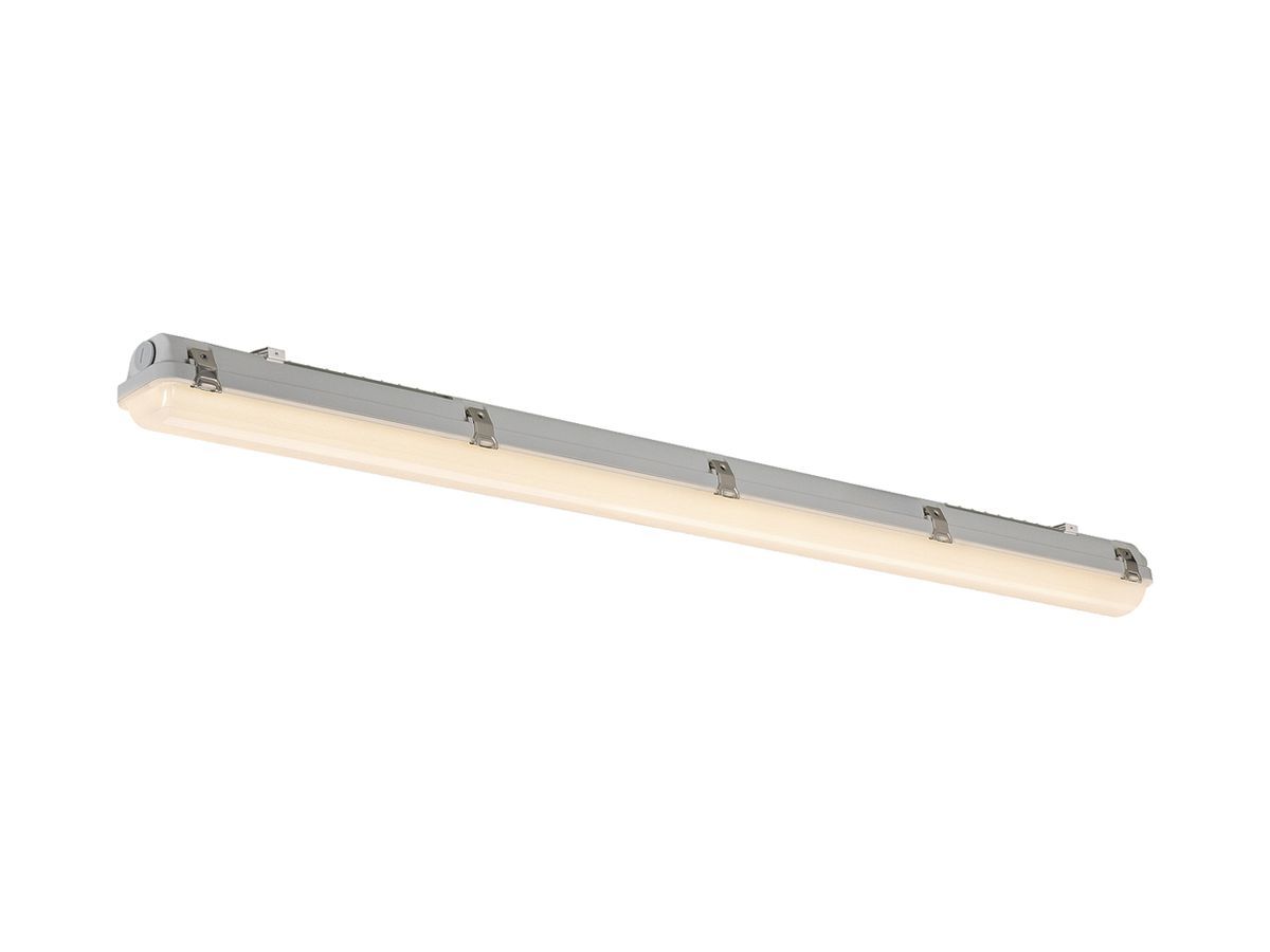 LED-Feuchtraumleuchte SLV WATERPROOF 18/32W 4130lm 830/840 IP66 1236×80mm grau