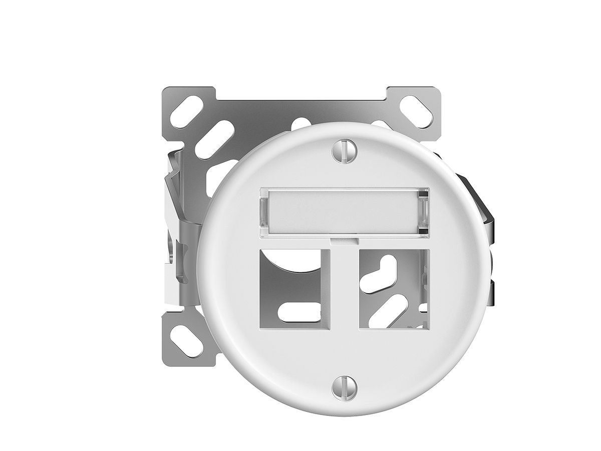AP-Montageset Sdue QX.CO.54, Geradeauslass 2×RJ45 freenet weiss