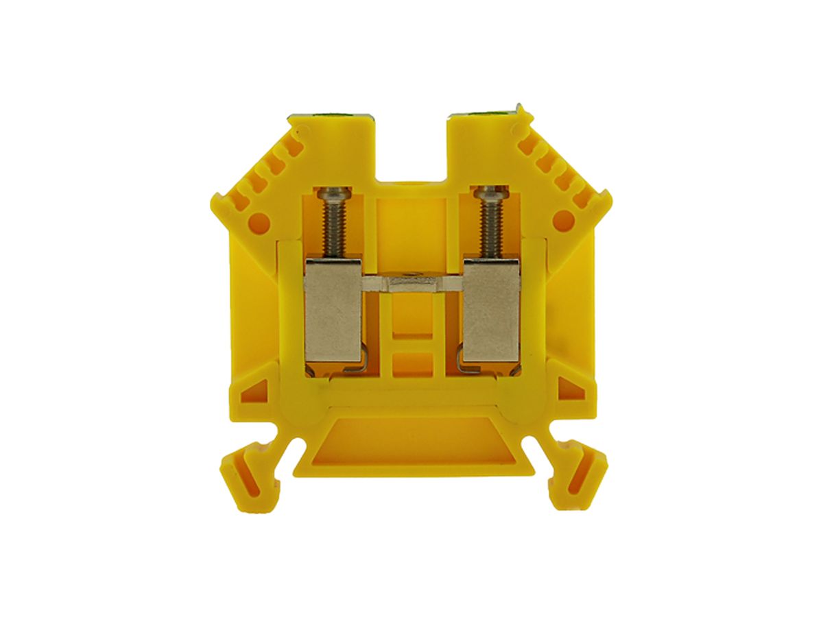Durchgangs-Reihenklemme Woertz 0.5…4mm² 32A 1000V Schraubansch.2×1 TH35 gn/gb