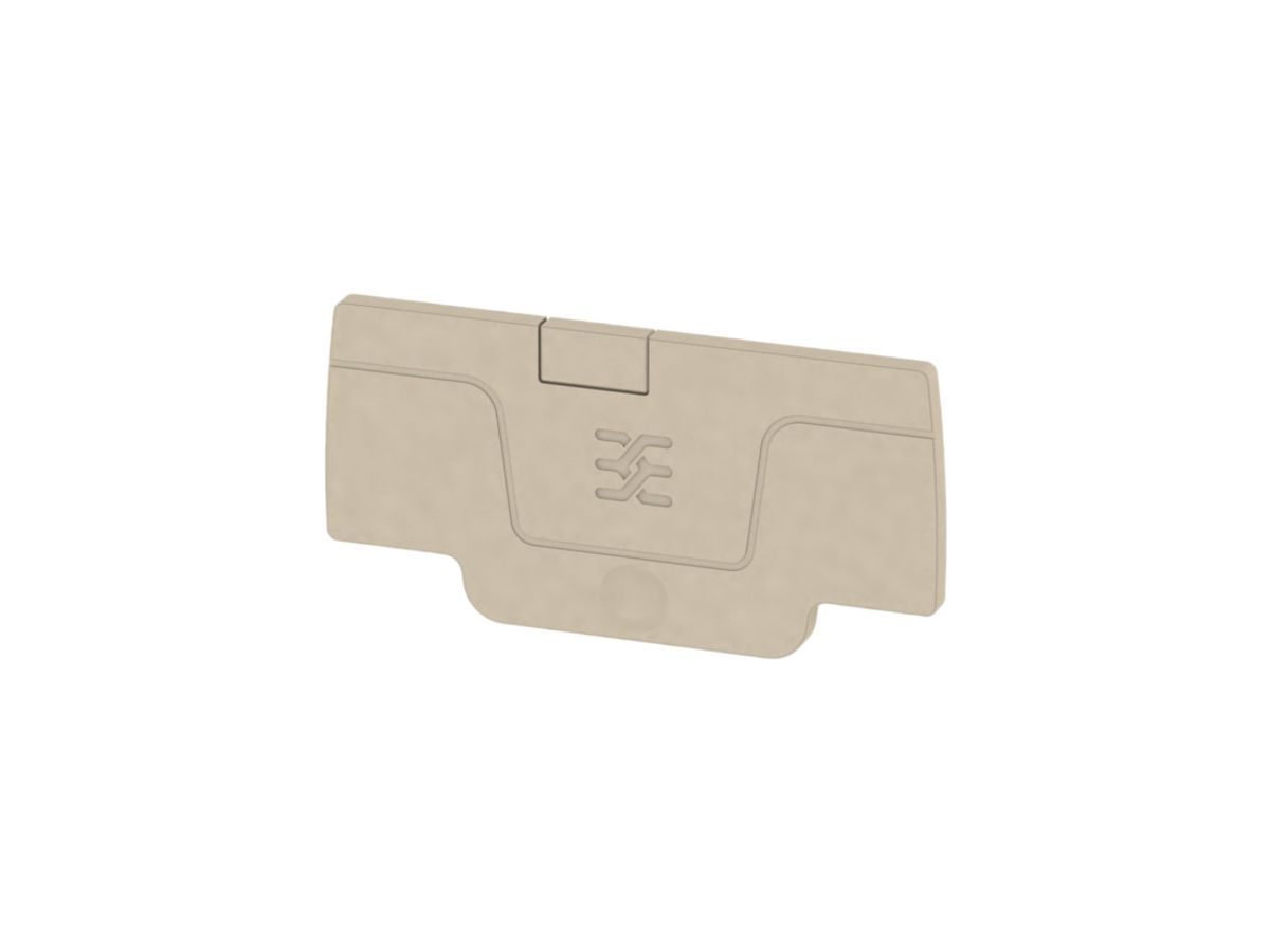 Abschlussplatte Weidmüller A-Reihe AEP 2C 1.5 52.76×2.1mm, beige