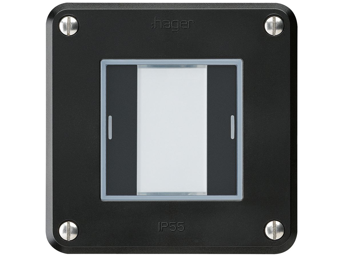 UP-Taster robusto A KNX 2× RGB LED s/e-link schwarz