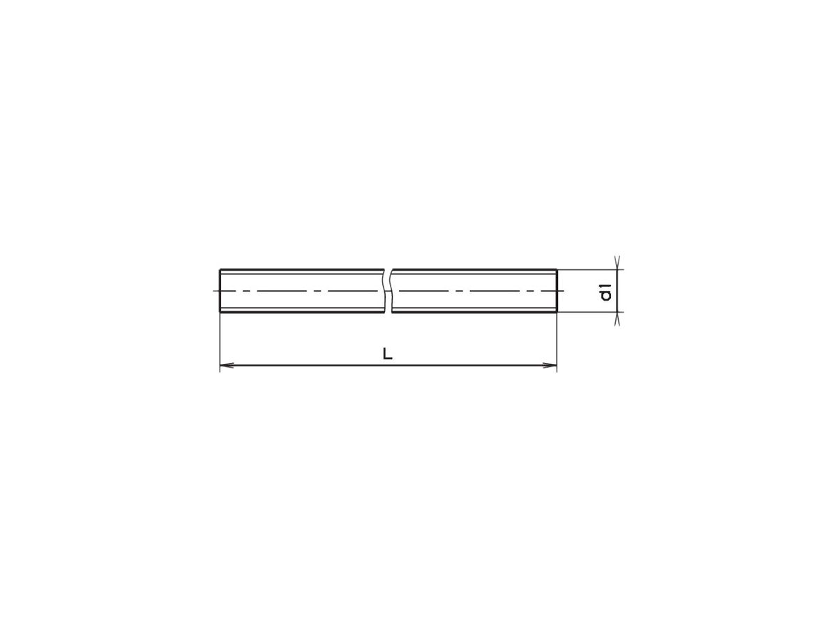 Gewindestange M3 1000mm verz.DIN 975