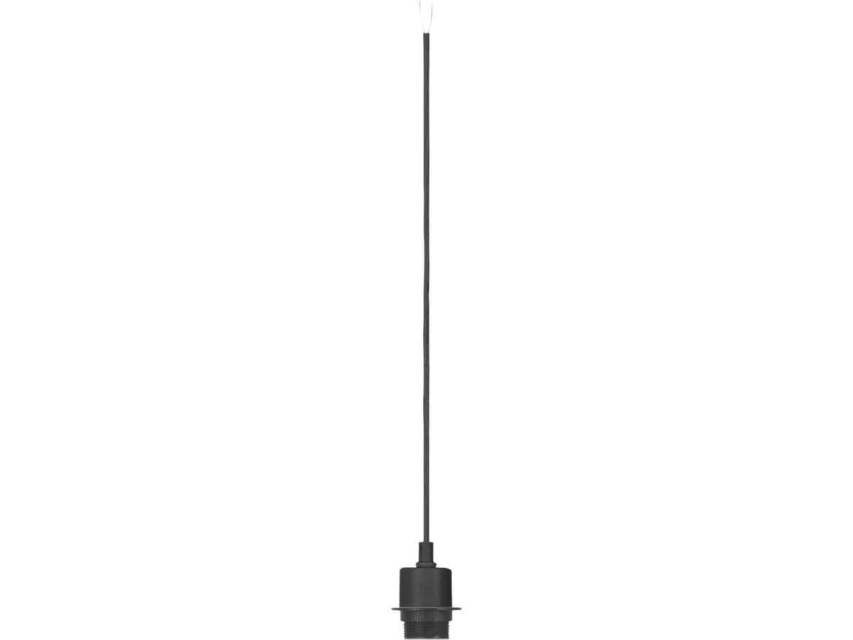 Pendelleuchte SLV FENDA E27 60W mit Kabel 1.5m IP20 schwarz