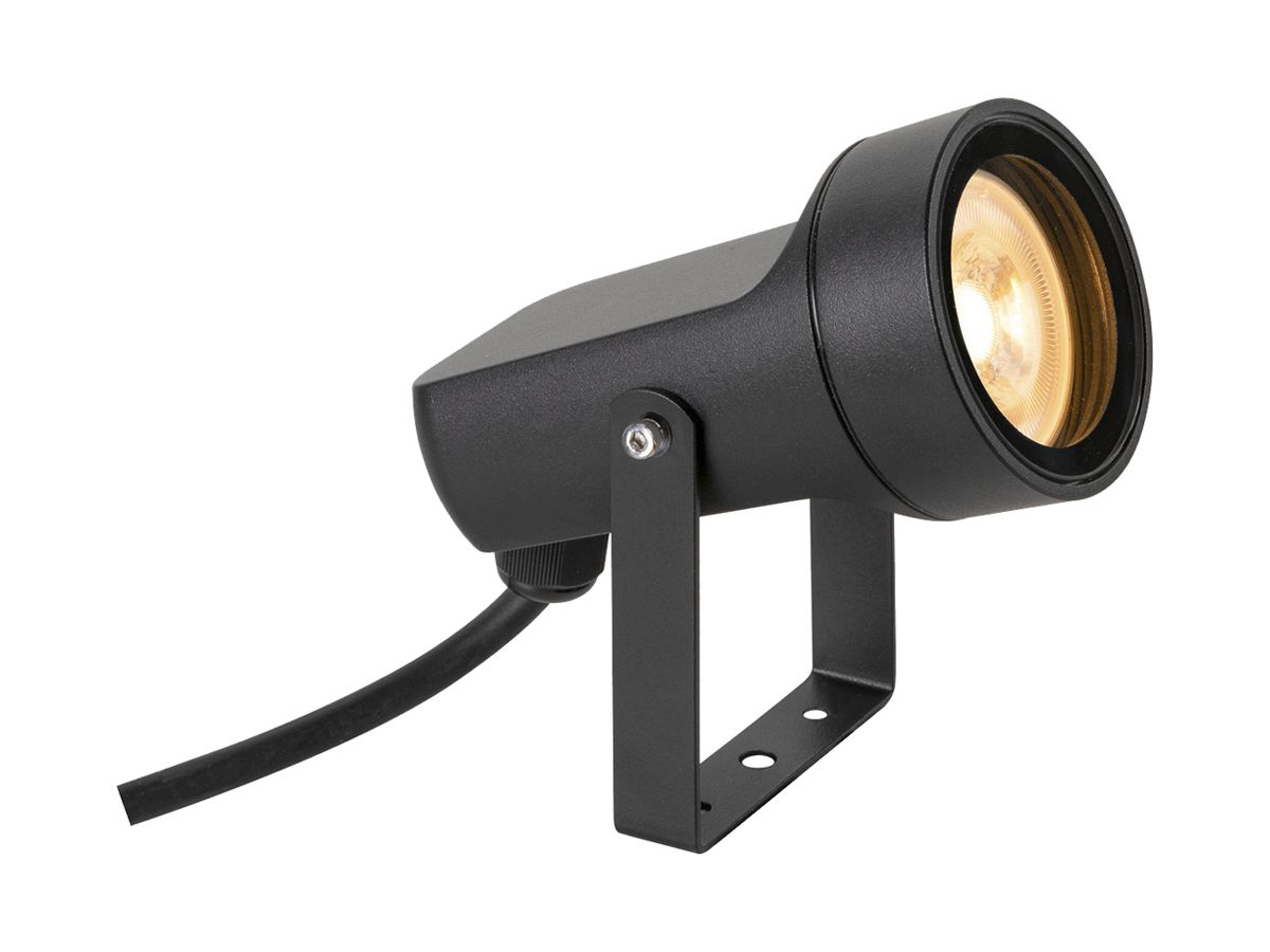 Spiessleuchte SLV SYNA GU10 1×10W IP65 Ø73×107×140mm schwarz