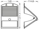 LED-Strahler LEDVANCE ENDURA Solar PIR SEN 4W 500lm 840 IP65 90° schwarz Akku