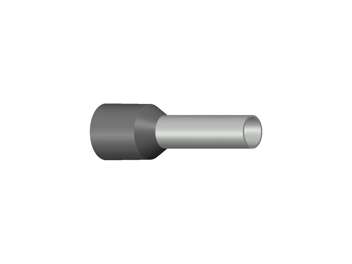 Aderendhülse Ferratec DIN isoliert 4mm²/10mm grau