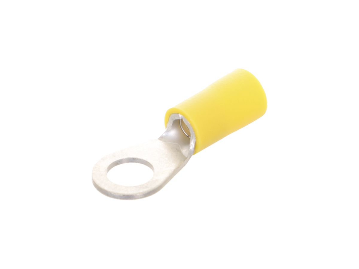Quetschkabelschuh Ringform Ferratec M4 isoliert PVC 4…6mm² gelb 50Stk