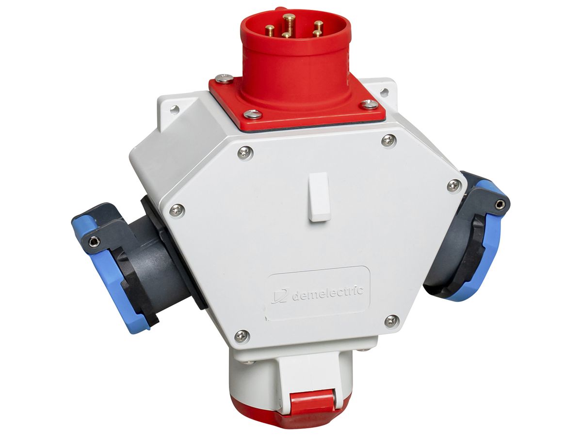 Kreuzverteiler DEM DB34230 2×T23 1×16A Stecker 16A