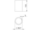 Distanzhülse BET DHI 110 33.7×110×3mm tauchfeuerverzinkt