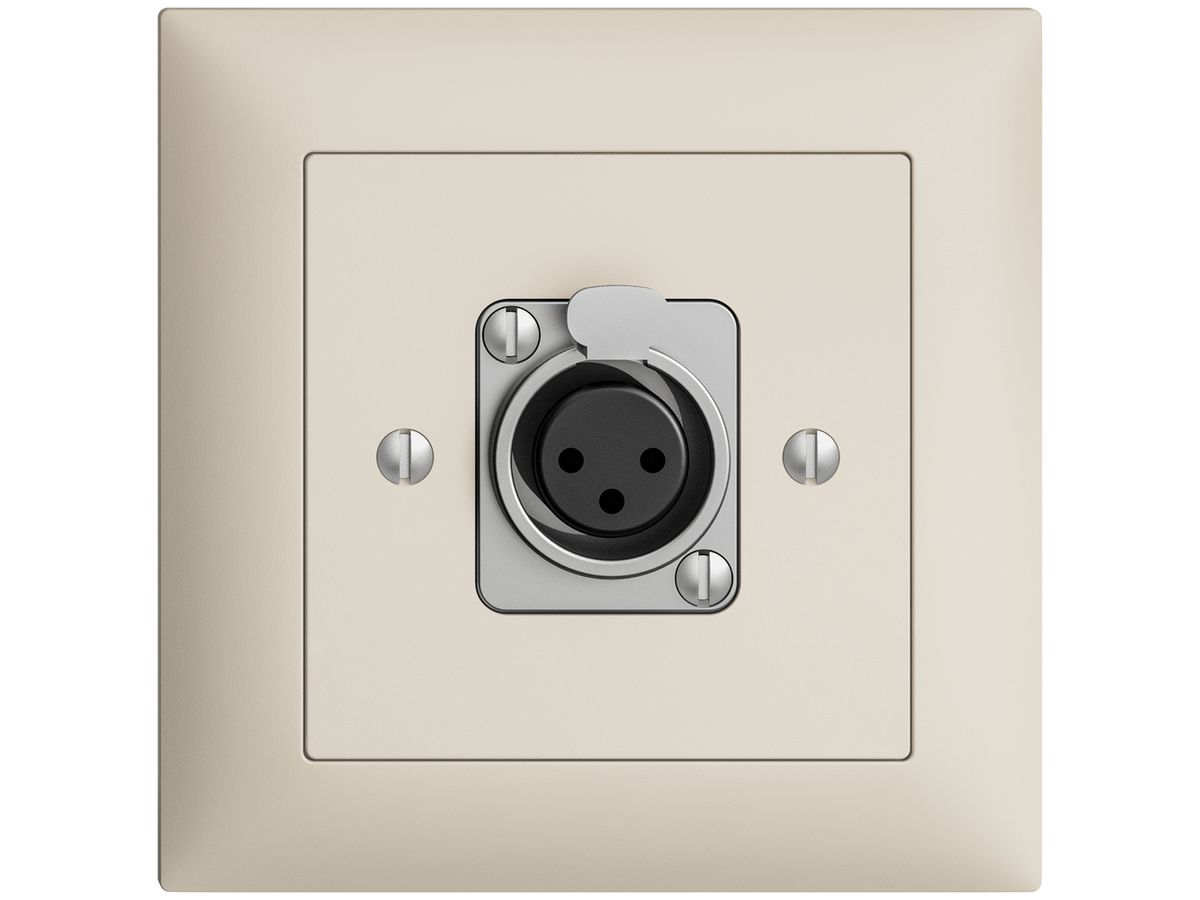 UP-Montageset EDIZIOdue XLR 3L P crema