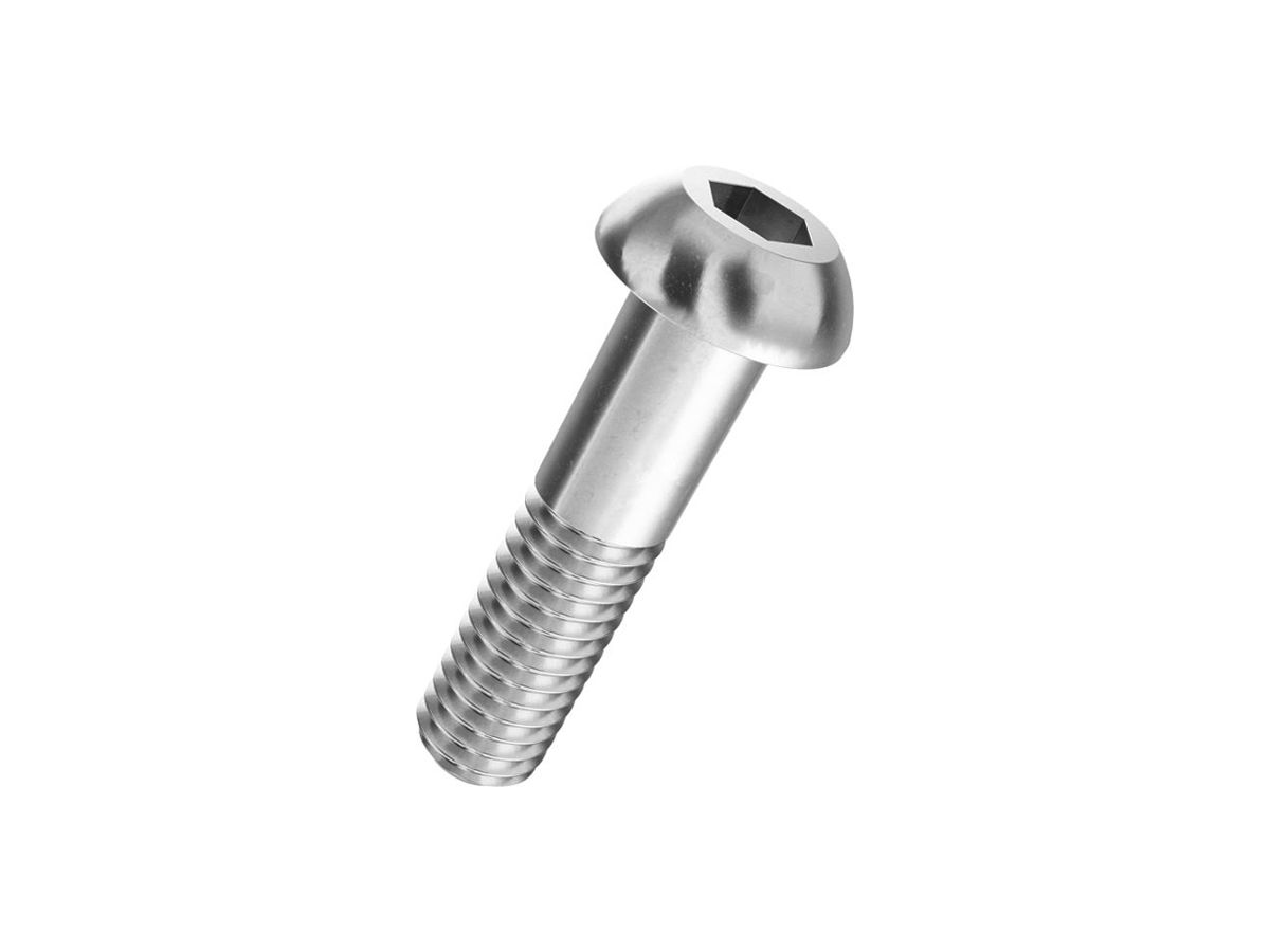 Linsenkopf-Schraube SFS Ferronorm mit Schaft M4×25mm ISO7380 100 Stück