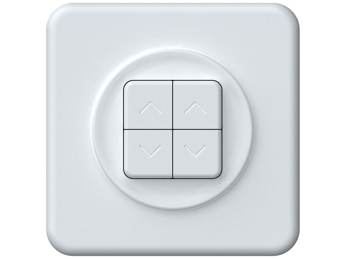 UP-Storenschalter origin 2P 4×Tasten 92×92mm weiss