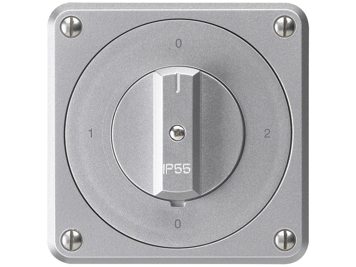 UP-Drehschalter robusto IP55 S2/1P aluminium für Kombination