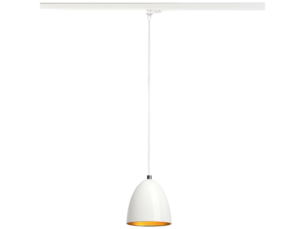 Pendelleuchte SLV PARA CONE GU10 35W 3-Ph.-Adapter Ø135mm weiss