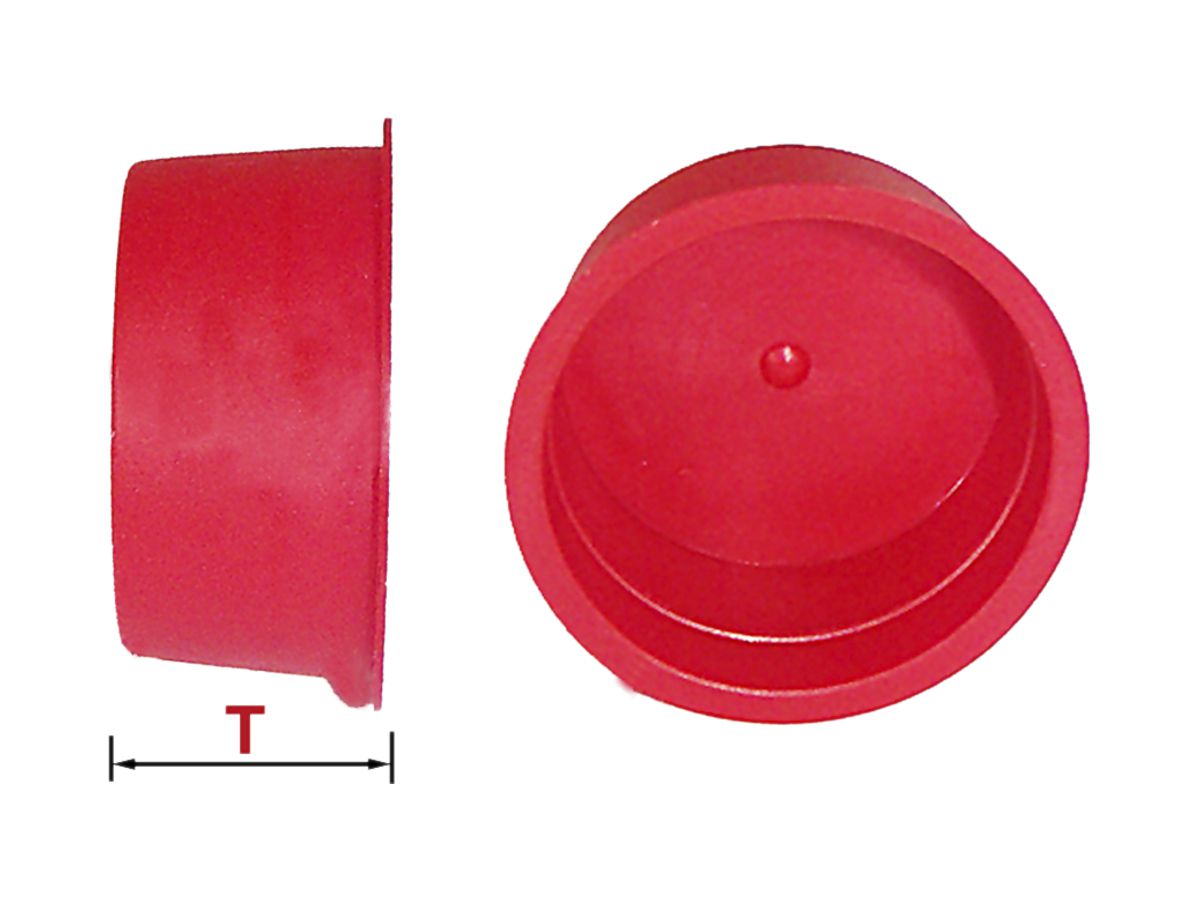 Endkappe PE zu Kabelschutzrohr 40mm rot