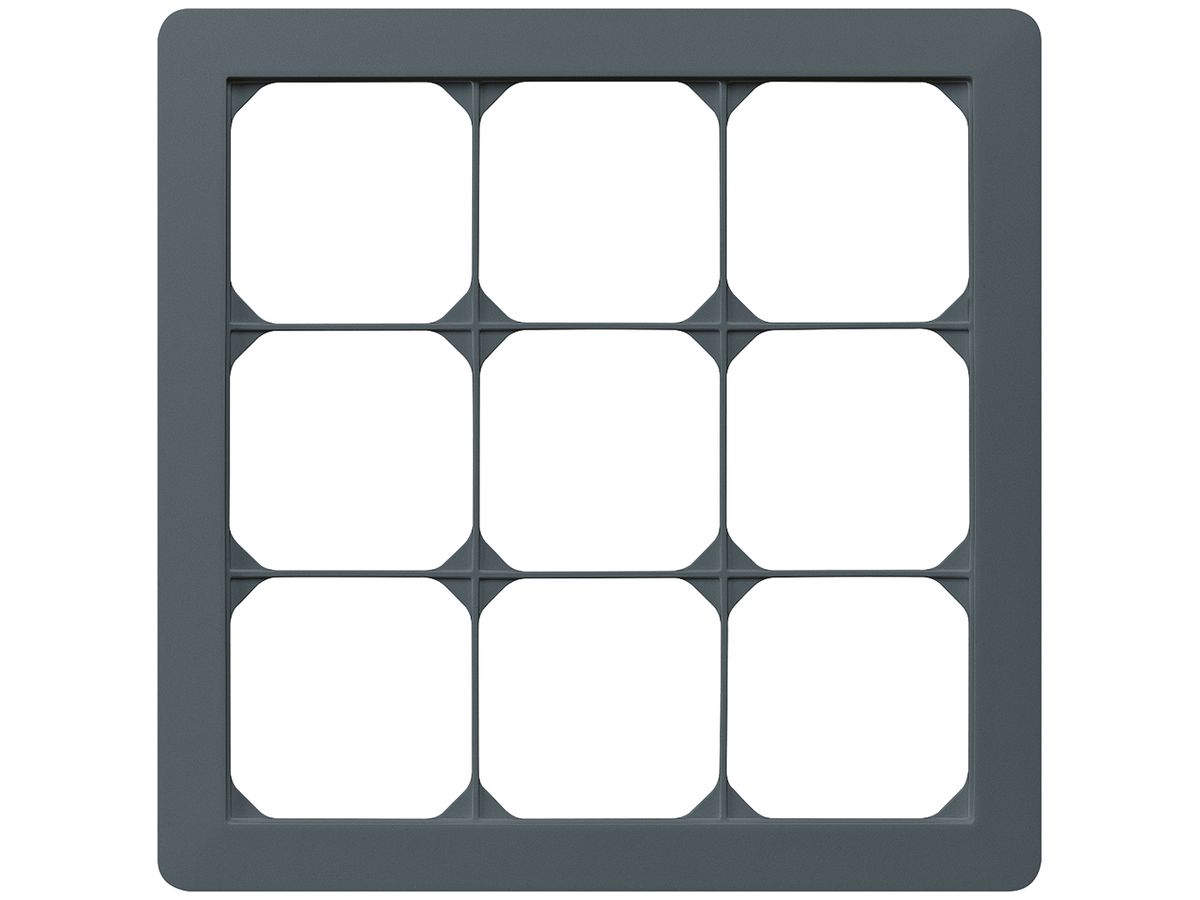 UP-Abdeckrahmen kallysto.trend 3×3 anthrazit 214×214mm