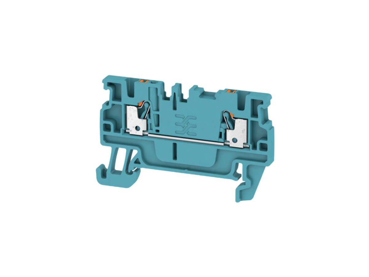 Durchgangs-Reihenklemme Weidmüller A2C PUSH IN 1.5mm² TS35 blau