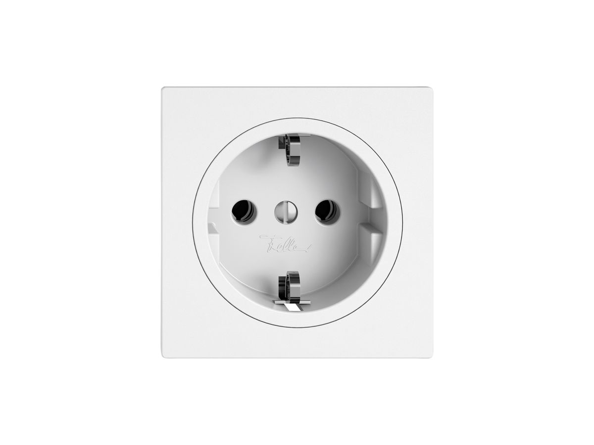 Steckdose EDIZIO.liv SNAPFIX® SCHUKO 16A 230V 60×60mm weiss