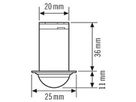 EB-Präsenzmelder ESYLUX PD-C 360i/6 Mini, opal matt