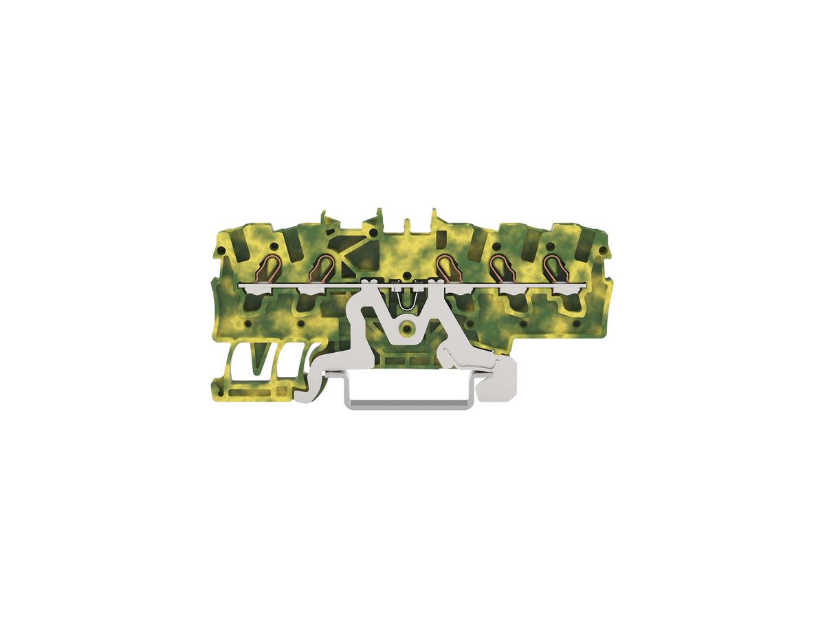 Schutzleiter-Reihenklemme WAGO TOPJOB S 1.5mm² 1Etg×5P DIN-35 Ex grün/gelb