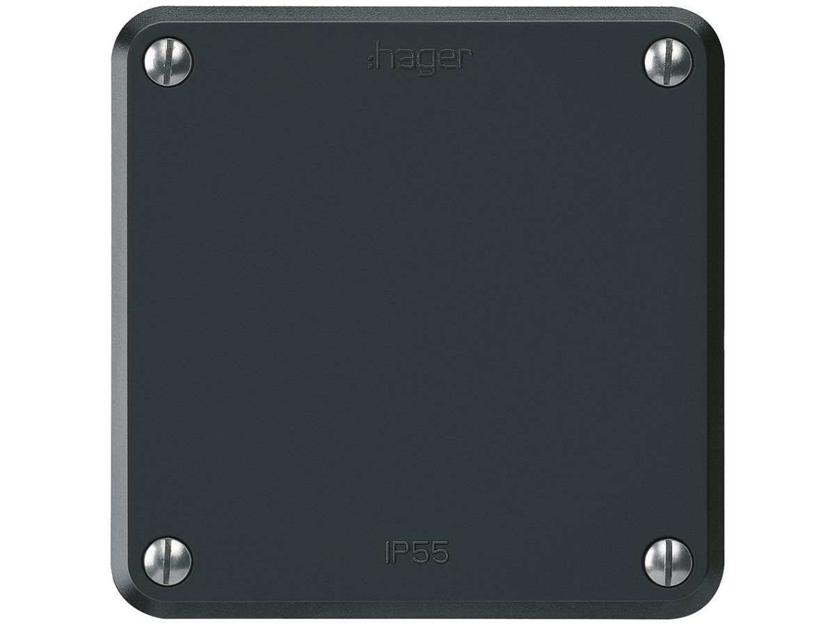 UP-Blindabdeckung robusto IP55 schwarz