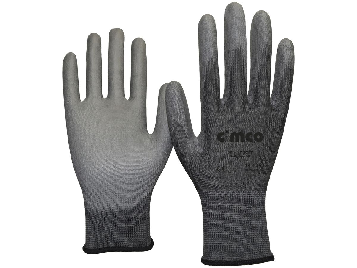Arbeitshandschuhe CIMCO Skinny Touch Grösse 11/XXL grau/rot