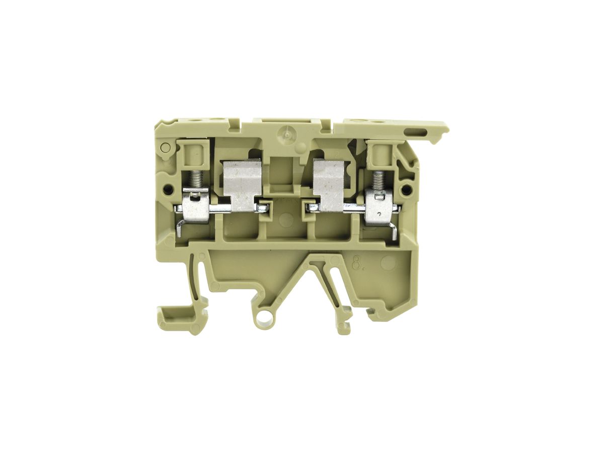 Sicherungs-Reihenklemme Weidmüller ASK 4mm² 24V 6.3A G-Si. 5×20, TS35 TS32 beige