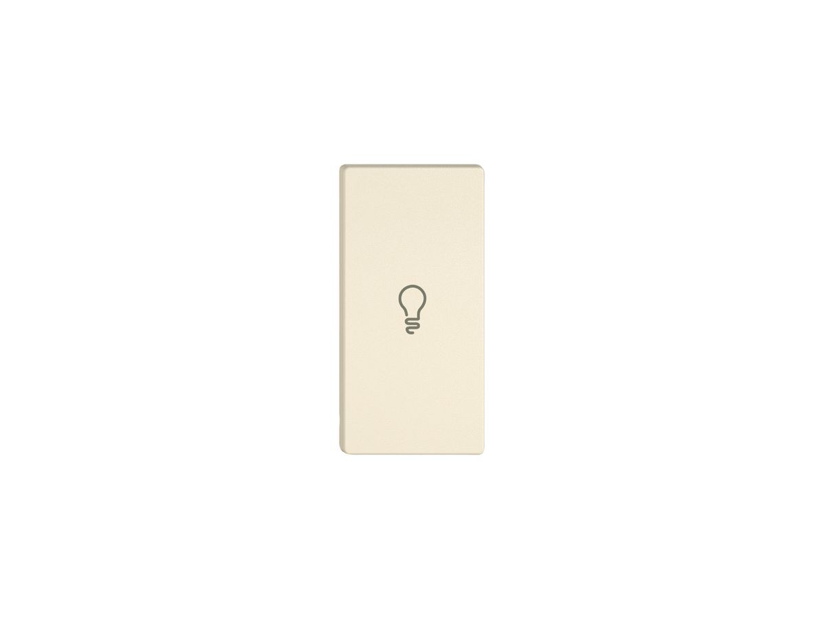 Taste 1/2 EDIZIO.liv Wiser mit SNAPFIX® horiz.mit Symbol Licht cr