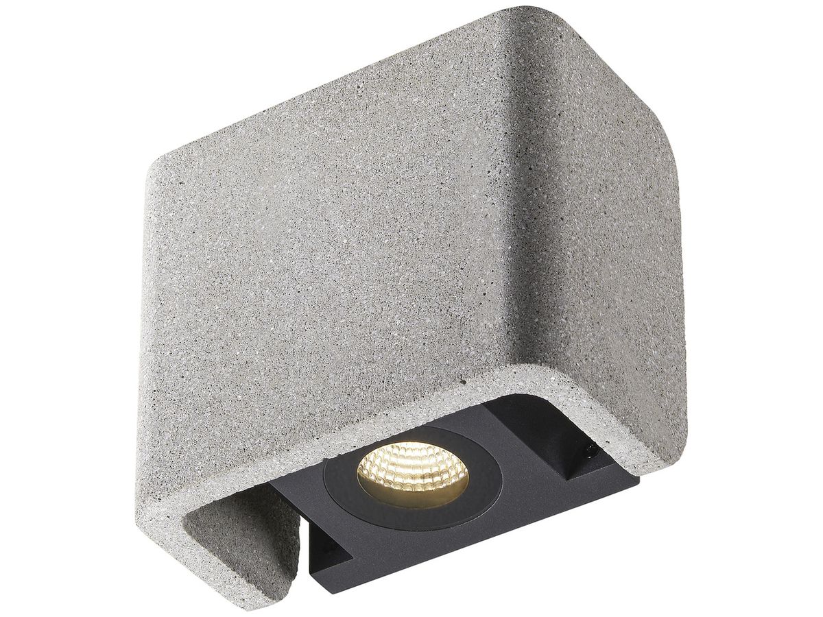 LED-Wandleuchte SLV MANA OUT 11W 650lm 3000K IP65 DIM direkt/indirekt 60° grau