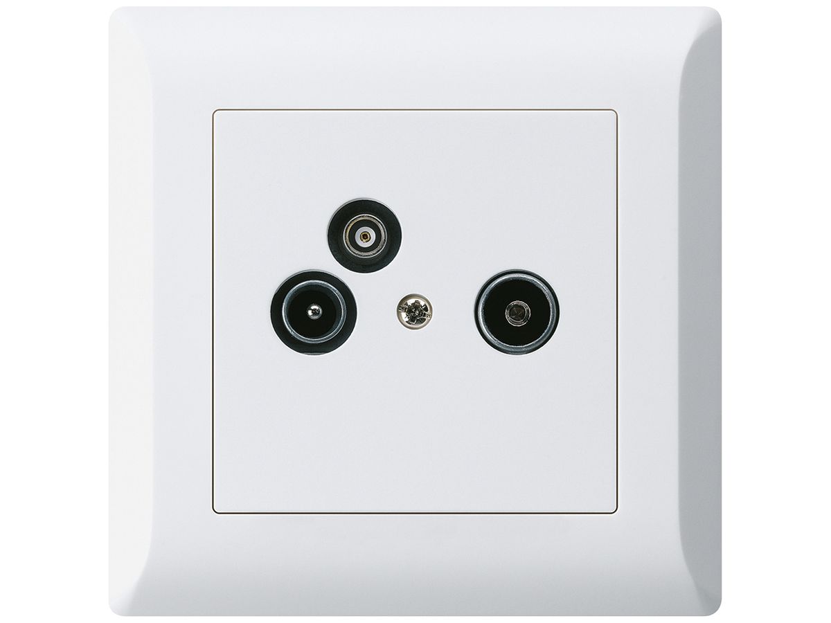 UP-Antennendose R/TV-Daten kallysto.line 2GHz 4dB weiss