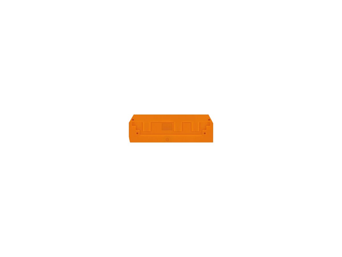 Abschlusswand WAGO 16mm² orange für 283-671/674