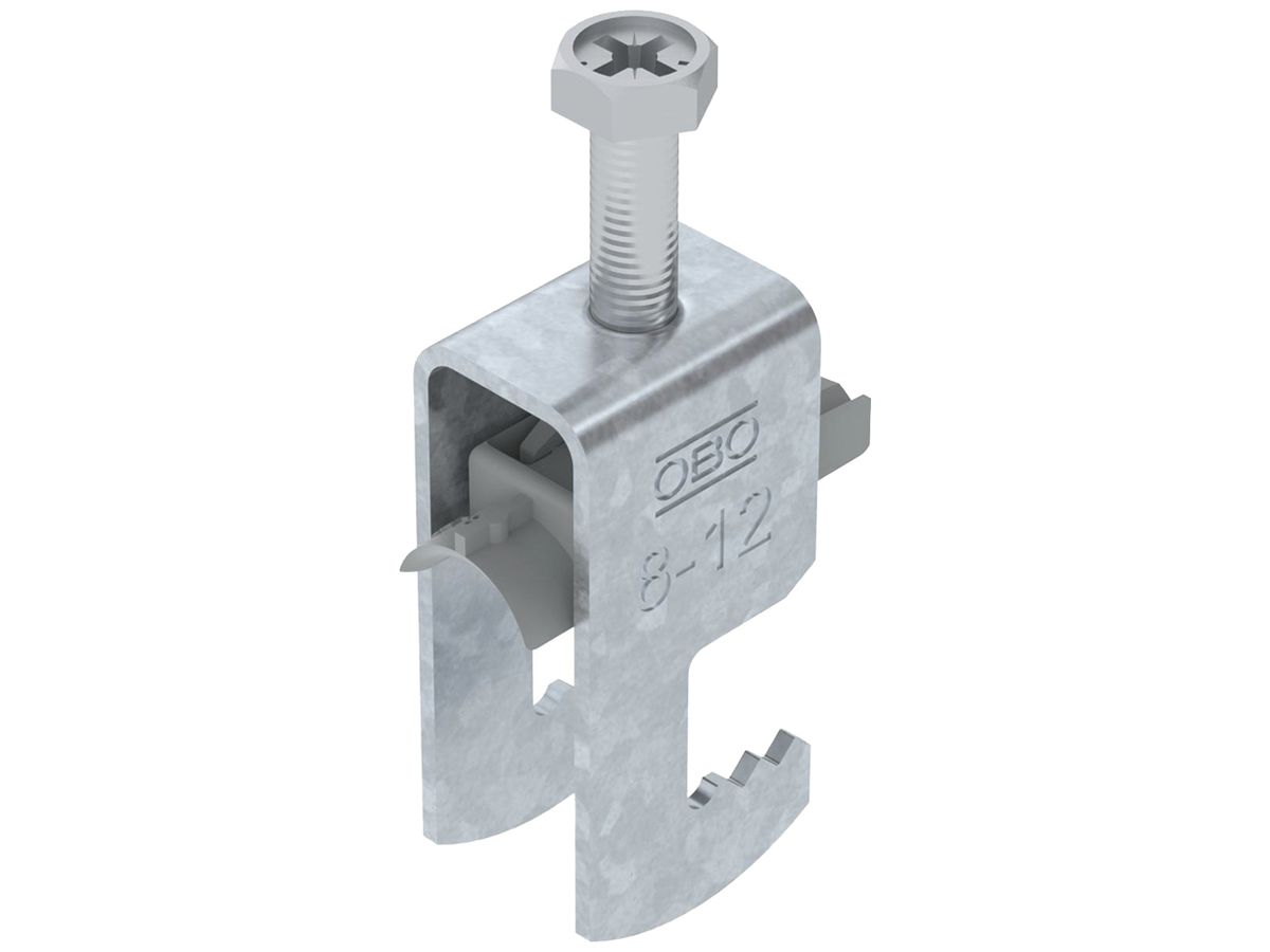 Schnellverleger BET 2056 F-Fuss Kunststoff 8…12mm 1×Kabel Stahl tfZn
