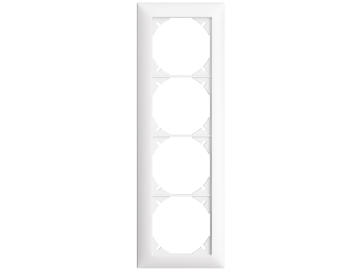 UP-Kopfzeile EDIZIOdue SNAPFIX® 4×1 vertikal 88×268mm weiss