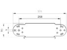 Gelenkbogenelement Bettermann RGBEV 90° 400×85mm verzinkt zu MKS-Kanal