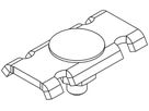 Klemmstück 40×21 mm für MB, KP, WSMB an Ausleger gvz