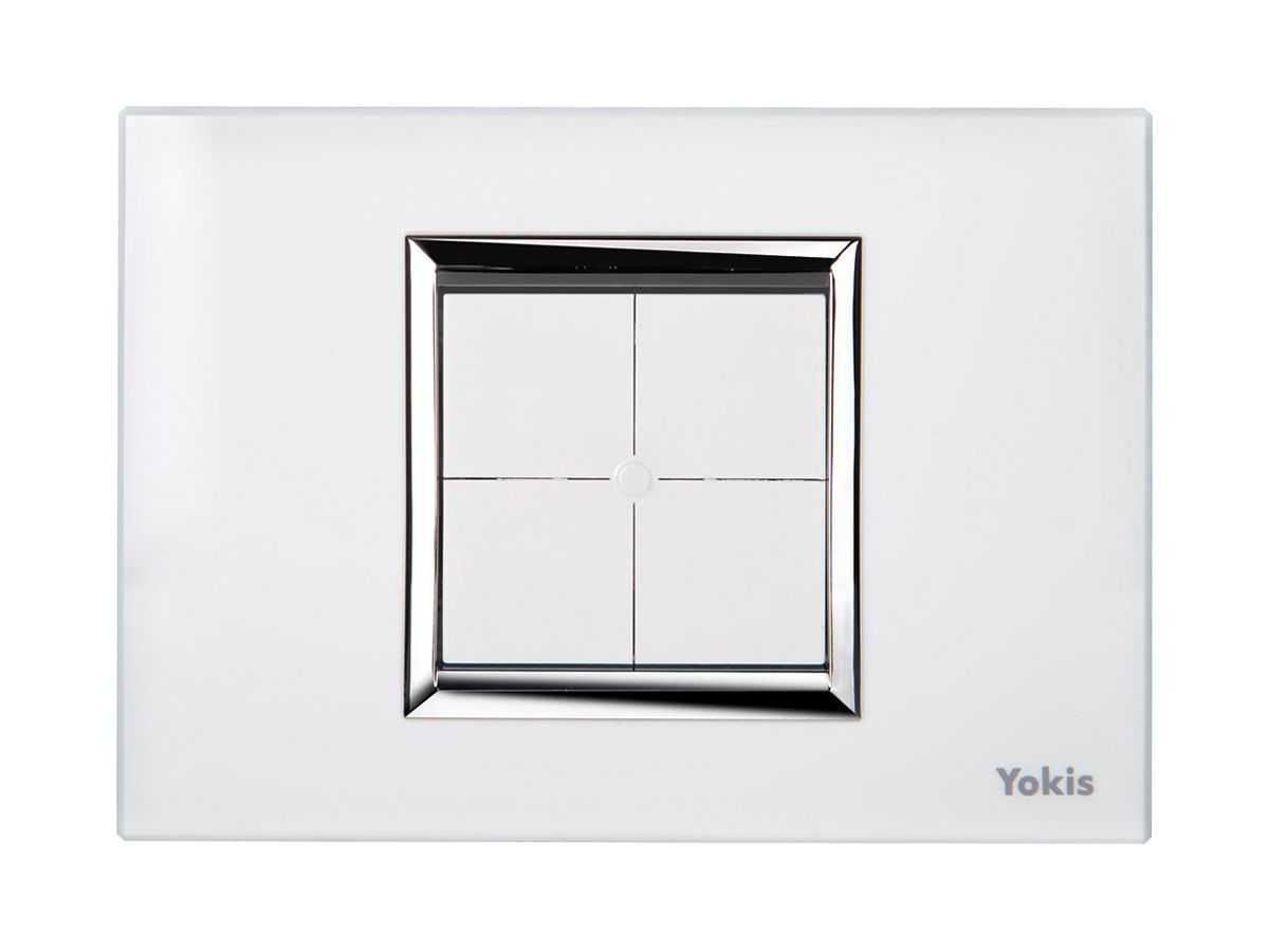AP-RF-Wandsender Yokis TLM4T503, 4 Tasten weiss