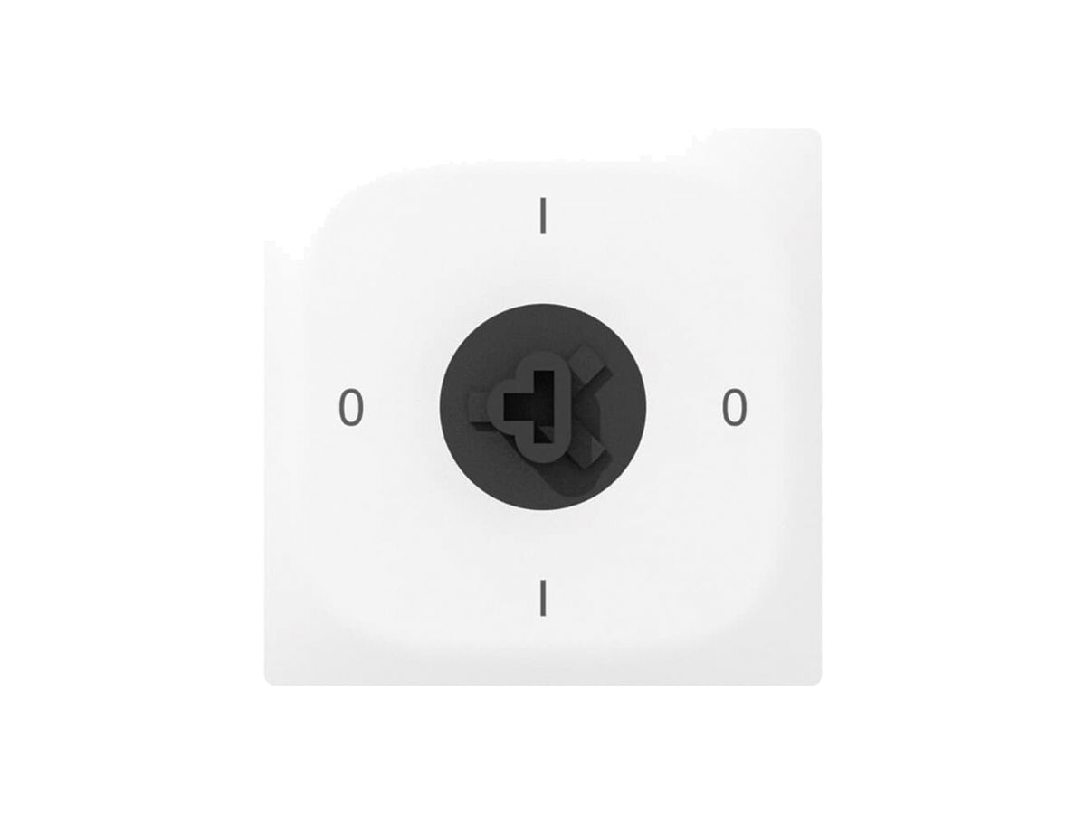 UP-Drehschalter SIDUS E 0/2L SS weiss