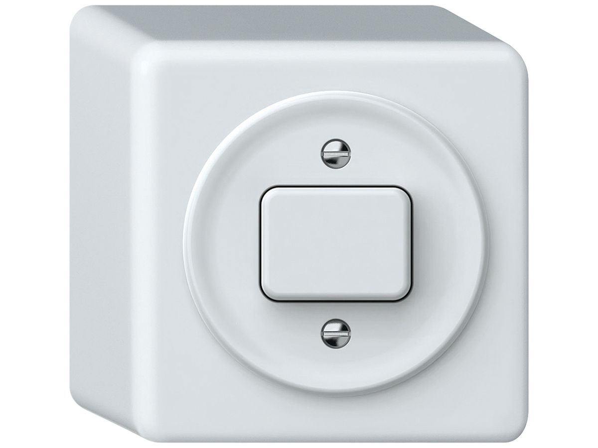 AP-Druckschalter origin Sch 6 88×88×54mm weiss