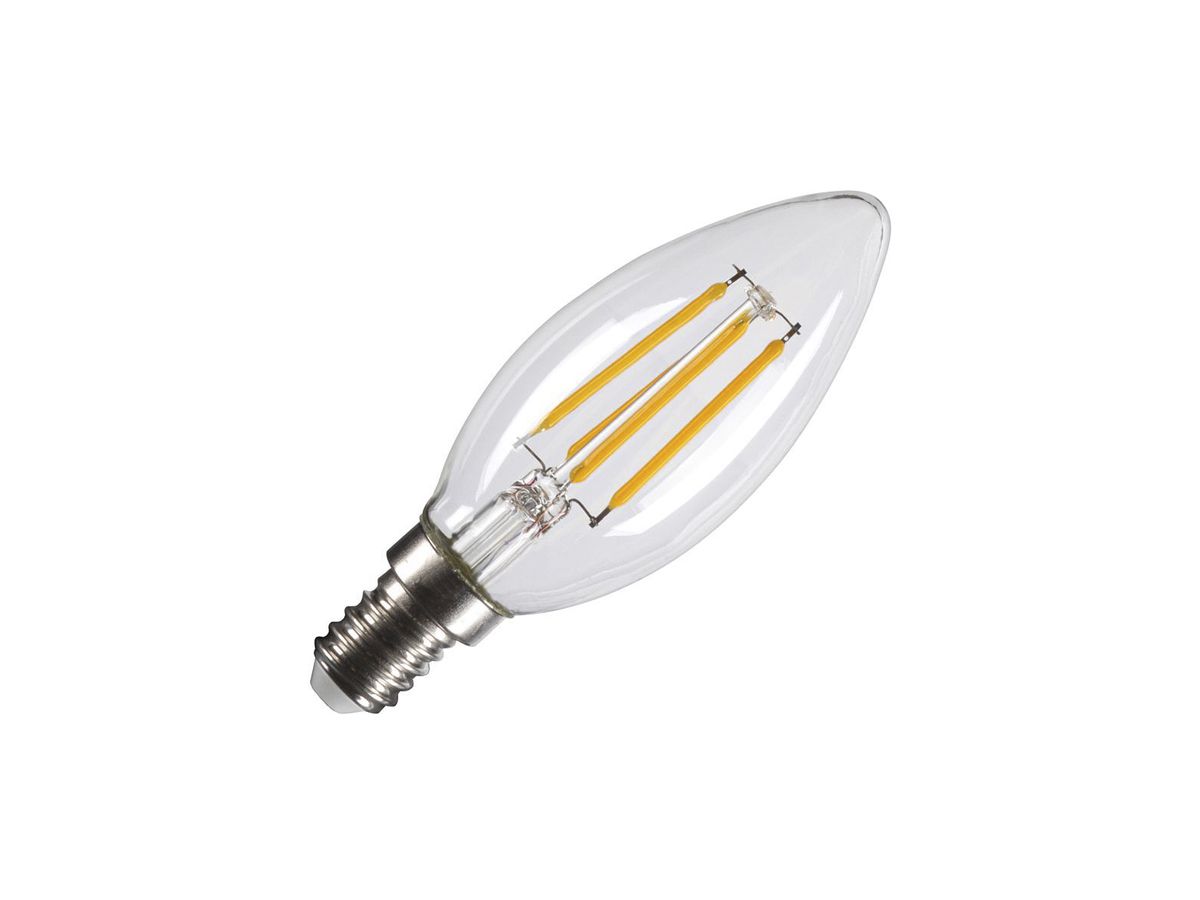 LED-Lampe SLV C35 E14 4.2W 380lm 2700K klar DIM