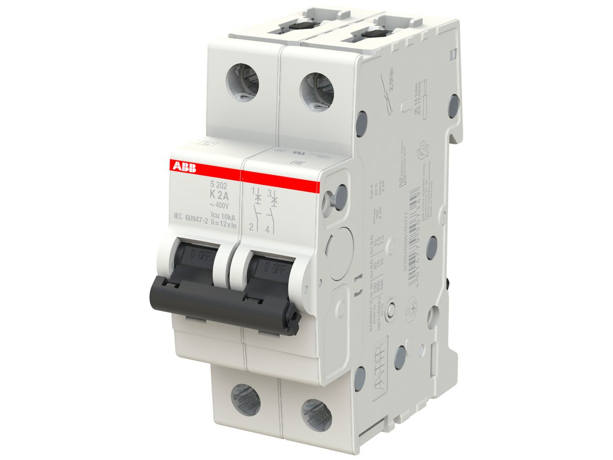 Leitungsschutzschalter ABB S202-K2 2A 6kA