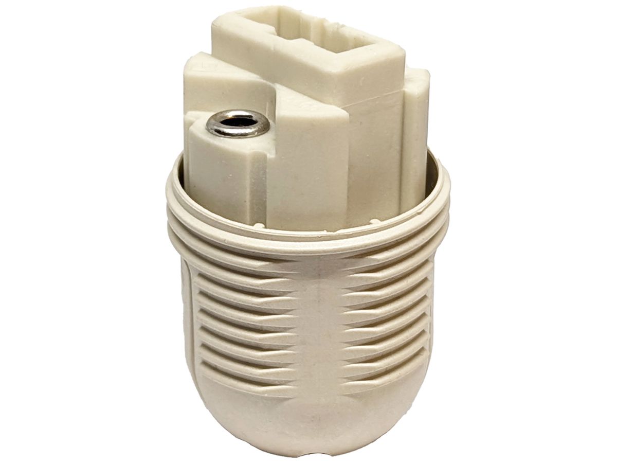 Fassung Elektrogros zum Einbauen G9 Keramik beige