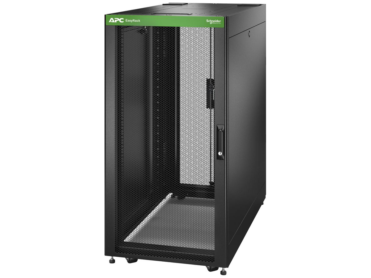 Netzwerkschrank Easy Rack 600mm/24HE/1200mm mit Seitenwände schwarz