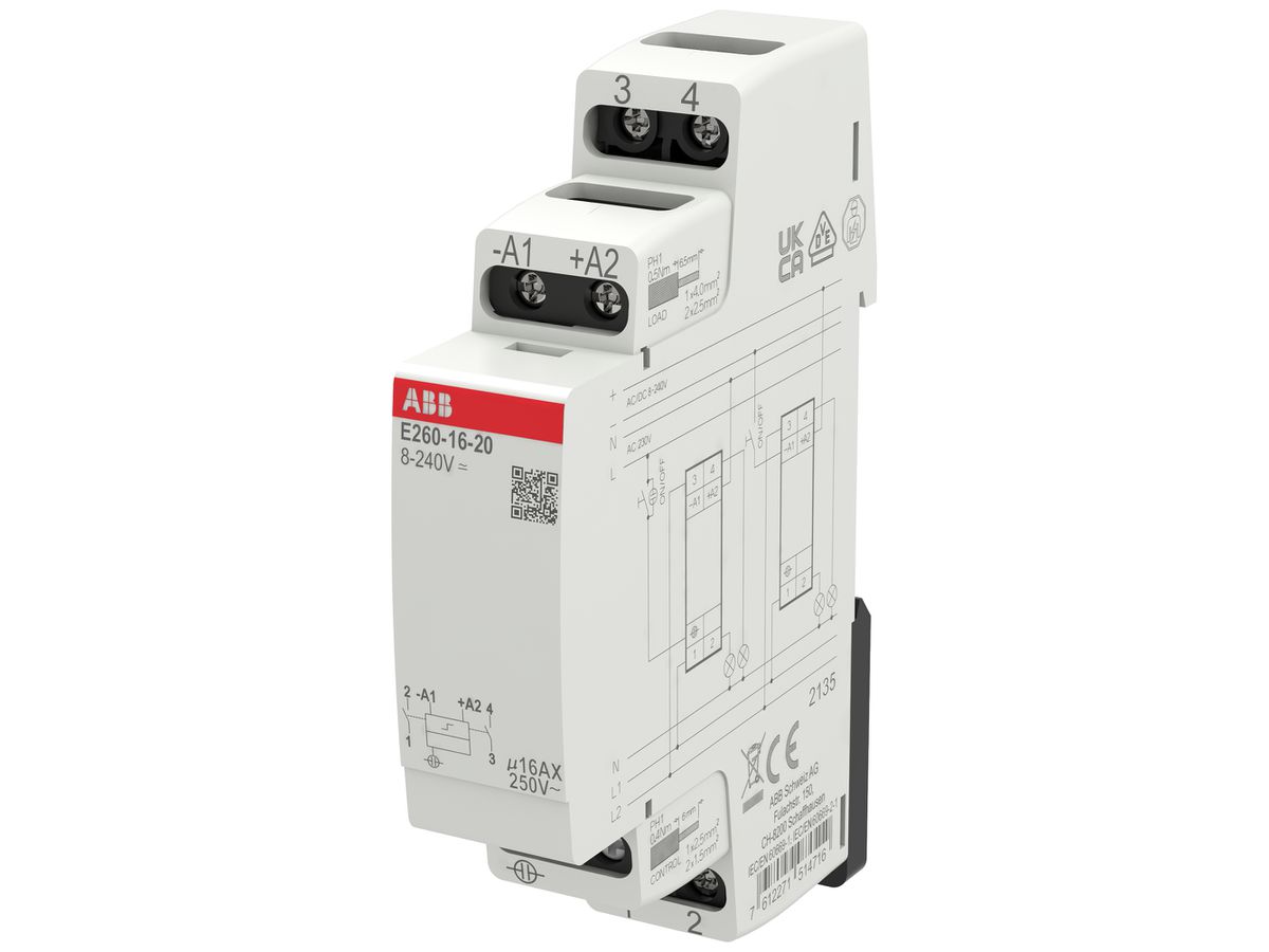 Schrittschalter ABB E260-16-20 1TE 8…240VUC/16A 4000W 2S