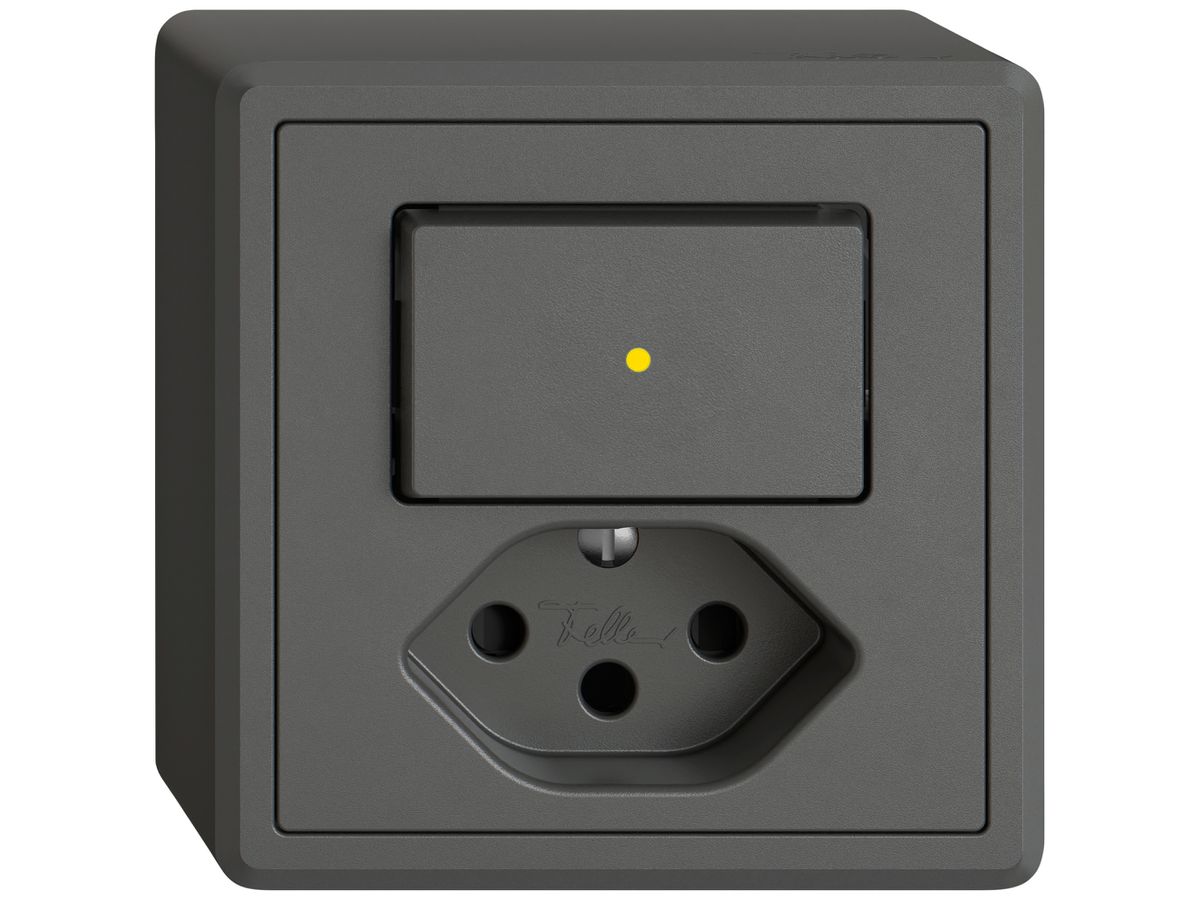 AP-Kombination EDIZIO.liv SNAPFIX® S6K+T13 Shut.Frontbeleuchtung gb dgu