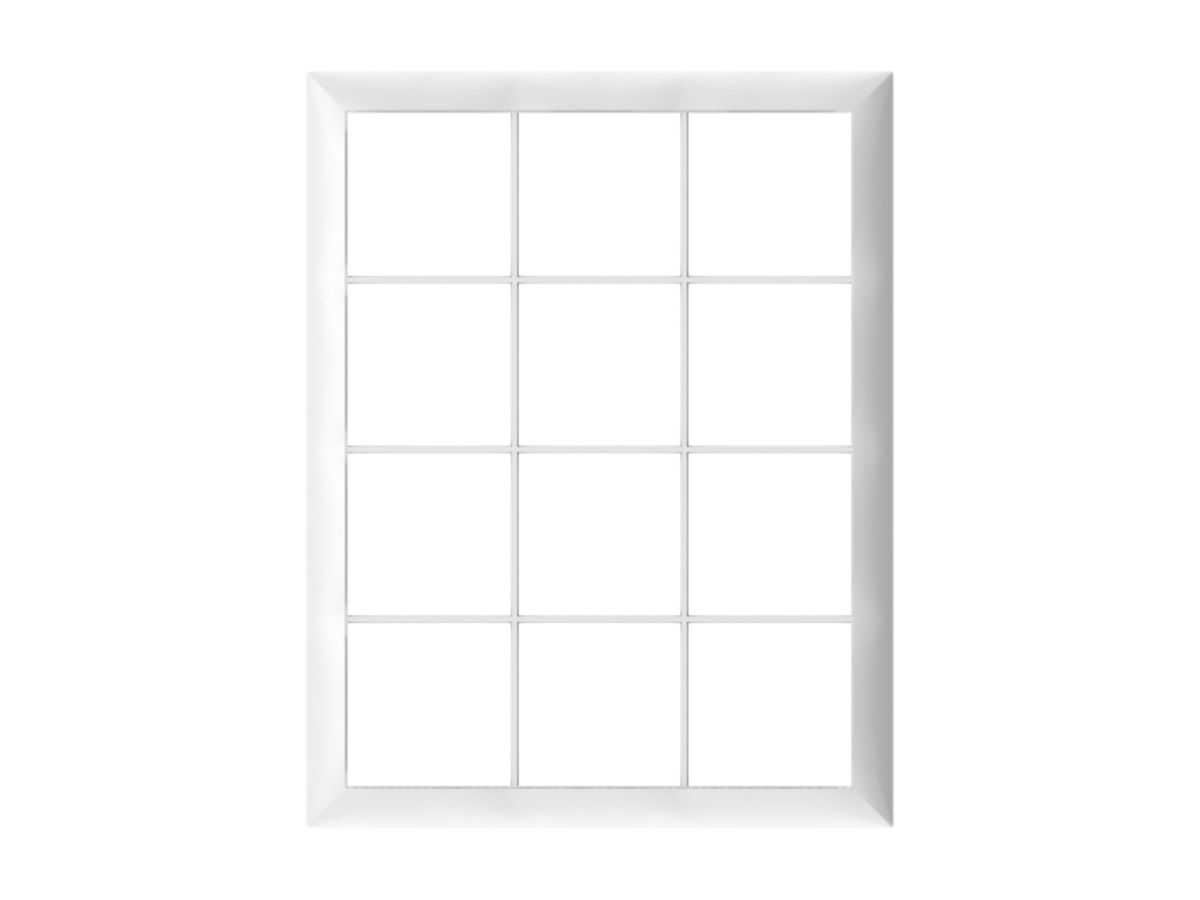 Abdeckrahmen SIDUS 3×4/4×3 weiss