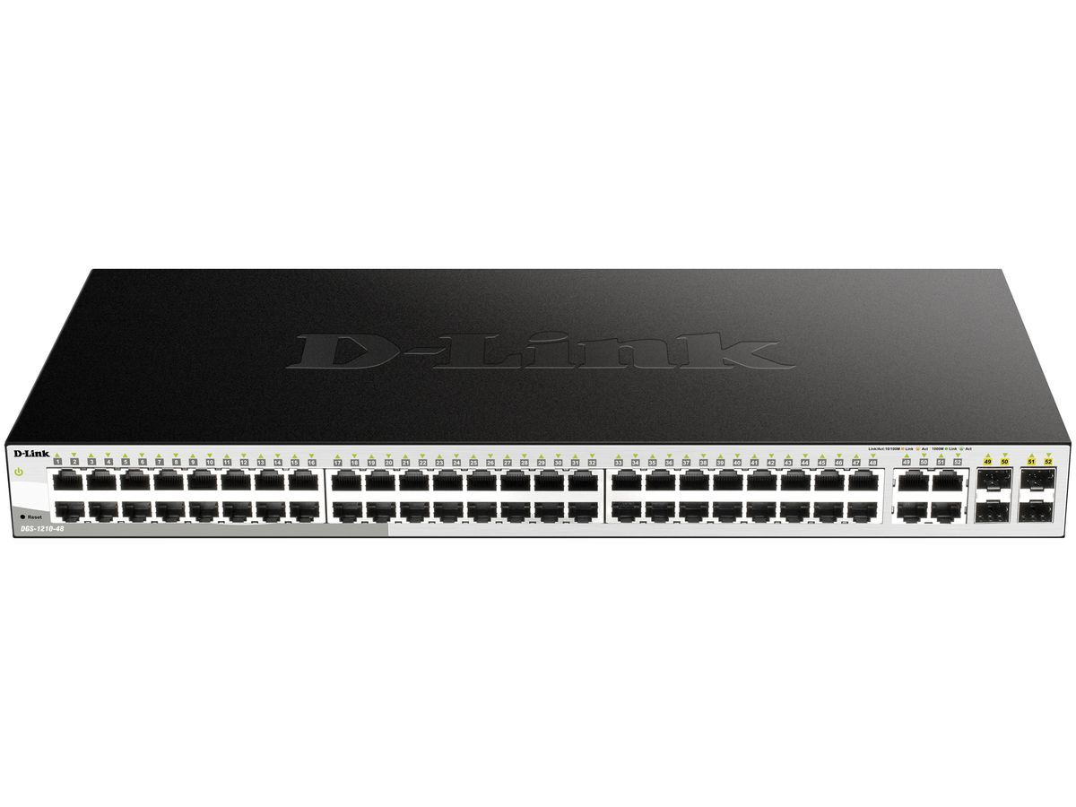 Switch D-LINK DGS-1210-48/E, 48-Port smart managed Layer2/3 Gigabit