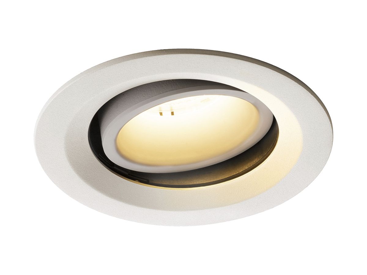 LED-Downlight SLV NUMINOS MOVE M 17.5W 1600lm 2700K 55° DIM Ø135×81mm ws/ws
