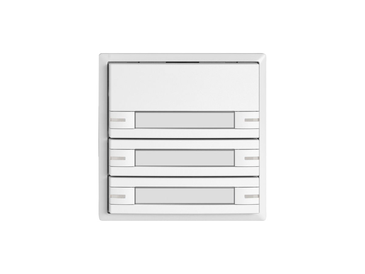 KNX-Taster RGB EDIZIO.liv SNAPFIX® Temperaturfüh.RGB-LED Pap.6×T 1-Tbed.ws
