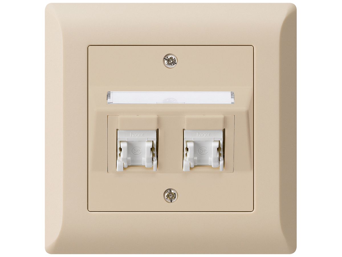 UP-Dose kallysto.line C Kat.5e 2RJ45/u beige