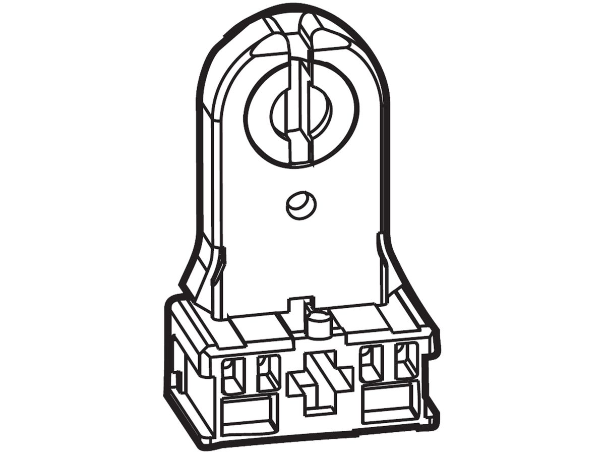 Fassungssockel G13 für 14…65W, mit Steckklemmen 11×25.5mm